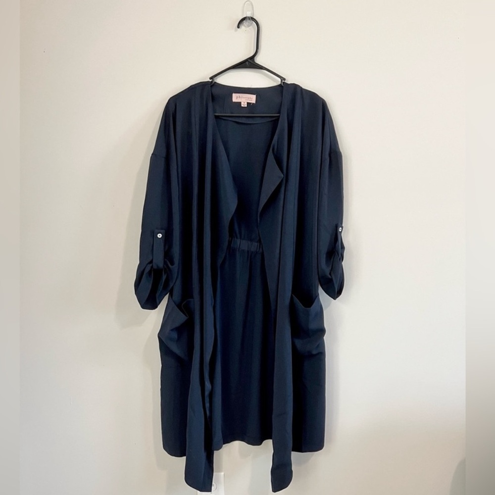 Navy Blue Philosophy Jacket